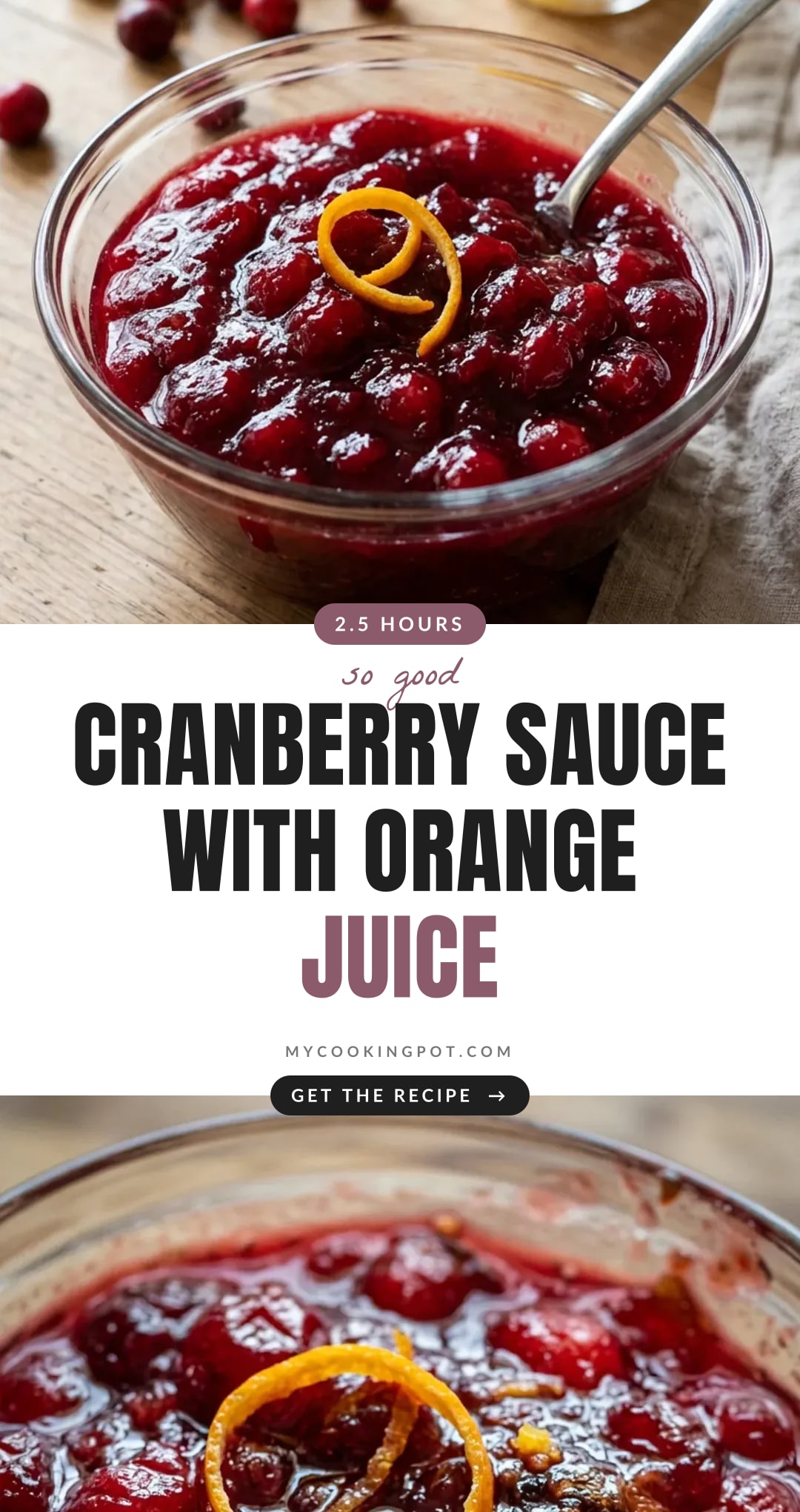 Cranberry Sauce With Orange Juice
